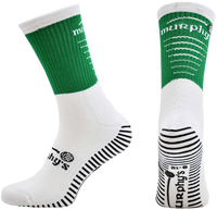 Murphy's chaussettes de sport junior grip - vert/blanc - antidérapant - 3-5