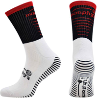 Murphy's chaussettes de sport Pro Mid Grip noir-rouge adulte - antidérapant