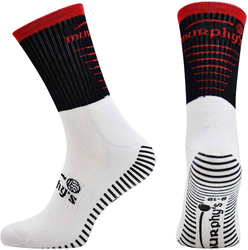 Murphy's chaussettes de sport Pro Mid grip adultes noir rouge 9-12