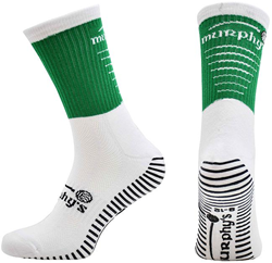 Murphy's chaussettes de sport Pro Mid Grip adulte - vert/blanc - antidérapant