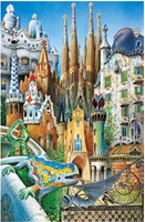 Educa puzzle Gaudí collage 1000 pièces carton adultes