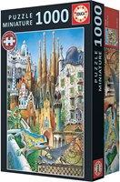 Educa puzzle Gaudí collage 1000 pièces carton adultes-2