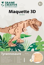 Graine Creative set de construction 3D bois dinosaure T-Rex