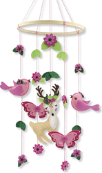 Graine Creative kit feutrine mobile nature chambre bébé 20x68 cm DIY