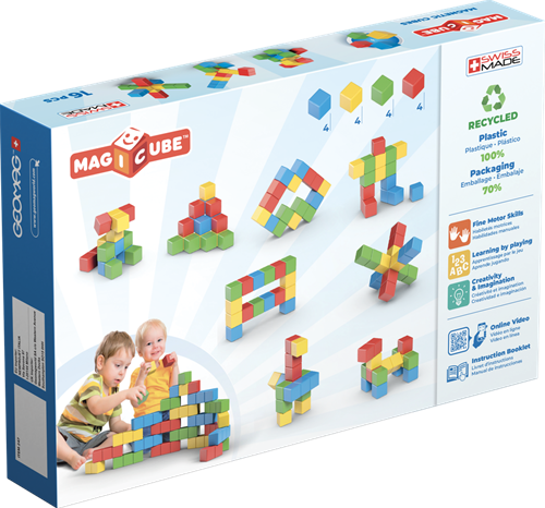 Geomag jouet de construction magnétique Magicube set créatif recyclé 16 pièces-3