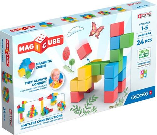 Geomag Geomag Magicube Recycled Creative Set 24 pcs