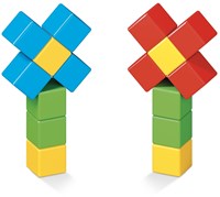 Geomag MagiCube Green Line blocs de construction magnétiques 16 pièces multicolores-2