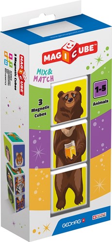 Geomag Geomag Magicube Mix & match Animals 3 pcs