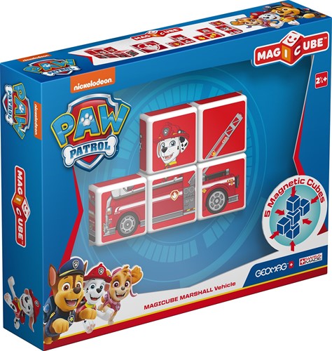 Geomag MagiCube Paw Patrol Marshall Fire Truck - 5 pièces