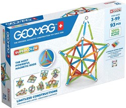 Geomag jouet de construction magnétique Supercolor Recycled 93 pièces