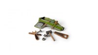Dantoy ceinture à outils en bois jouet set 11 pièces en boîte