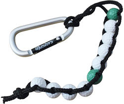 Masters compteur de coups perles golf accessoire score noir-blanc plastique