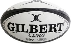 Gilbert ballon de rugby entraînement G-TR4000 noir taille 3 - ballon d'entraînement