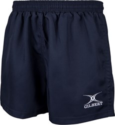 Gilbert short de rugby Saracen bleu - short de sport junior 9-10 ans