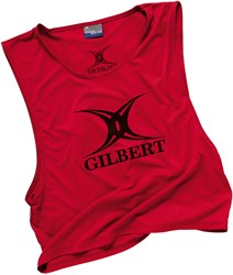 Gilbert chasuble de rugby polyester rouge - adulte chasuble sport