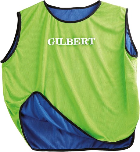 Gilbert chasuble sport réversible bleu vert adultes