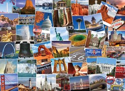 Puzzle Eurographics Globetrotter USA - 1000 pièces