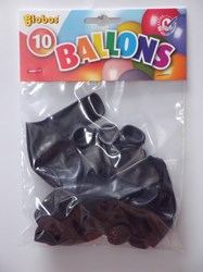 Globos 10 ballons noirs dans un sac