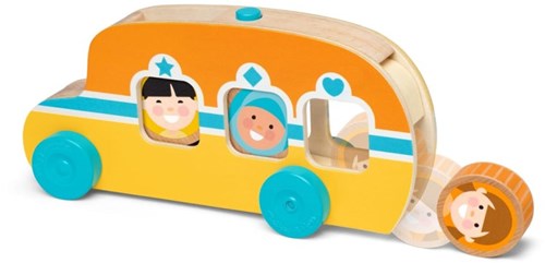 Melissa & Doug bus en bois jouet pour tout-petits - jouet de développement FSC-3