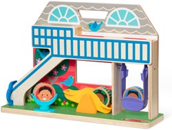 Melissa & Doug cour de récréation en bois - jouet d'éveil en bois bébé