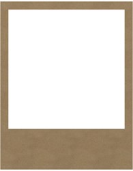 Gomille figure MDF cadre photobooth polaroid 49x62 cm bois durable
