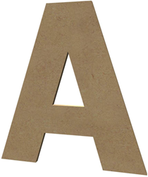 Gomille lettre MDF A 20 cm - base créative pour loisirs créatifs