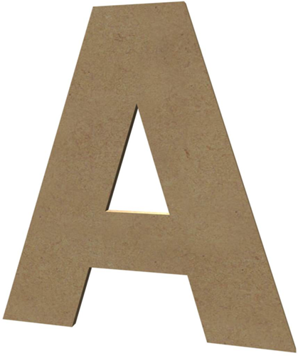 Gomille lettre MDF A 20 cm - base créative pour loisirs créatifs