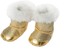 Heless chaussures de poupée bottes dorées 38-45cm pour poupées mannequins