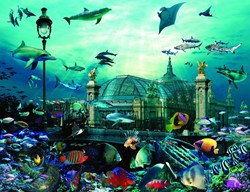 Nathan puzzle Aquarium - puzzle d'art 2000 pièces adultes enfants