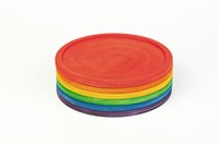 Grapat jouet en bois Rainbow Dishes assiettes colorées set-2