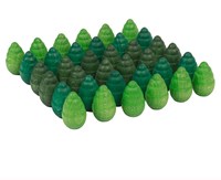Grapat arbres mandala en bois vert - jouet éducatif 36 pièces-2