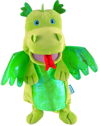Fiesta Crafts Green Dragon Hand Puppet