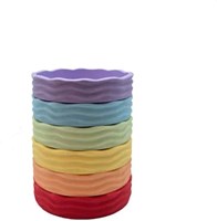 Grennn bols de jeu Wave pastel set pour jeu créatif et tri