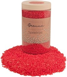 Grennn riz à jouer jouet sensoriel bordeaux 300 grammes
