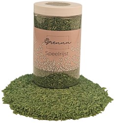Grennn riz à jouer bleu jouet sensoriel 750 grammes pot