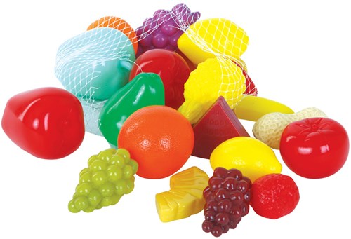 Gowi set de fruits jouets - fruits en plastique colorés pour enfants