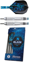 Harrows Blaze fléchettes en acier inoxydable - steeltip darts 21g noir