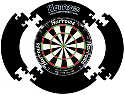 Harrows 4 Piece Dartboard Surround - Black -