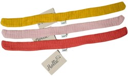 Hollie bandeau accessoire poupée mousseline 3 assortis coton