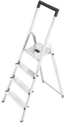 Hailo escabeau aluminium 4 marches - échelle antidérapante robuste