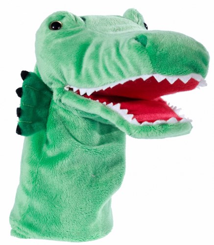 Heunec marionnette crocodile en peluche - 33 cm - jouet théâtre