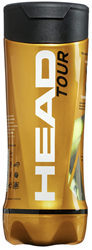 Head balles de tennis Tour pressurisées - Tube de 3 jaune durable