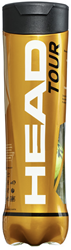 Head balles de tennis Tour - tube de 4 - durables et visibles