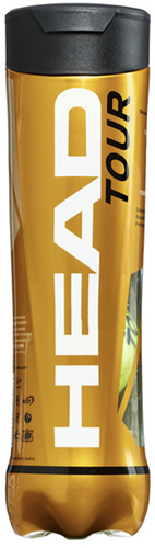 Head balles de tennis Tour - tube de 4 - durables et visibles