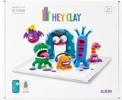 Tomy pâte à modeler HEY CLAY Aliens set avec 15 couleurs et outils