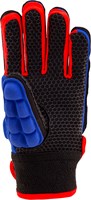 Grays gant de hockey International Pro bleu foncé rouge fluo XS gauche