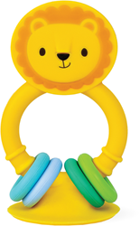 Tiger Tribe jouet lion en silicone - High Chair Buddy multicolore