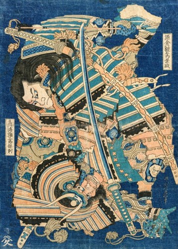 Grafika Hokusai - Kamakura no Gengoro Seizing Torinoumi Tasaburo - 500 Teile