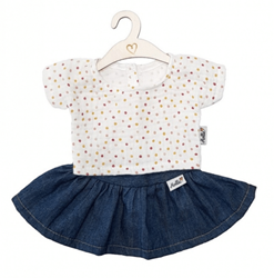 Hollie Jupe et Chemise en Jean Sweet Dots pour Poupée