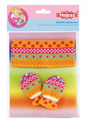 Heless bandeau et moufles poupée set 28-35 cm accessoire